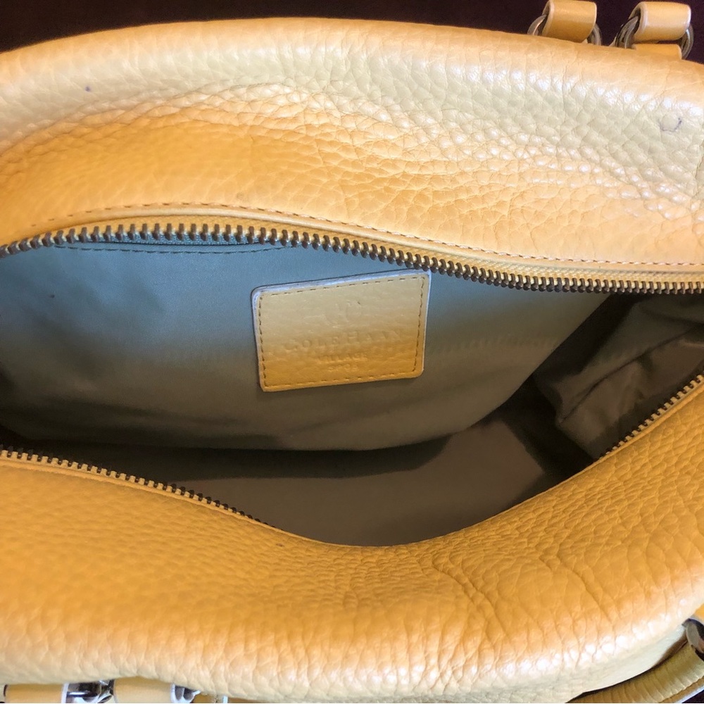 Cole Haan Leather Hand Held Bag, Yellow - Picture 8 of 16